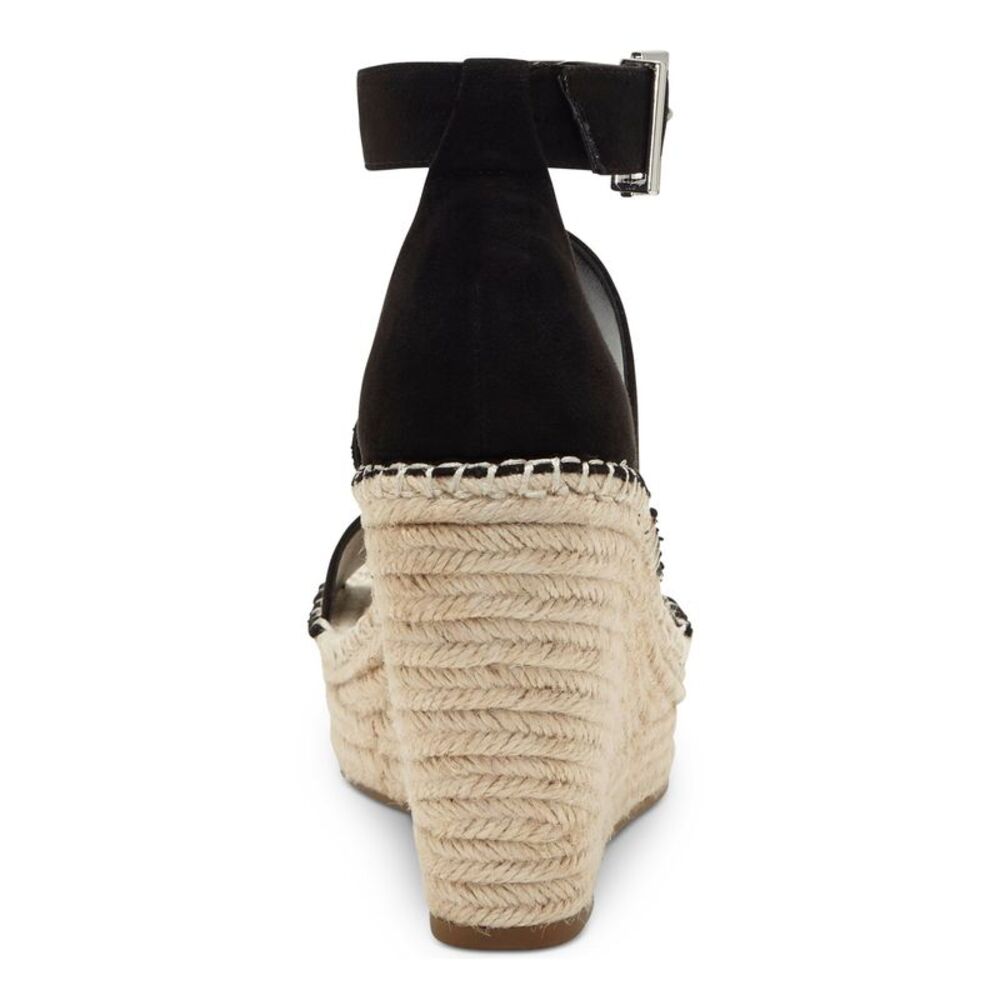 INC Womens Black 1" Platform Catiana Almond Toe Wedge Espadrille Shoes 9.5 M - Picture 3 of 4